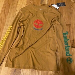 Brown Timerberland Long Sleeve Tee